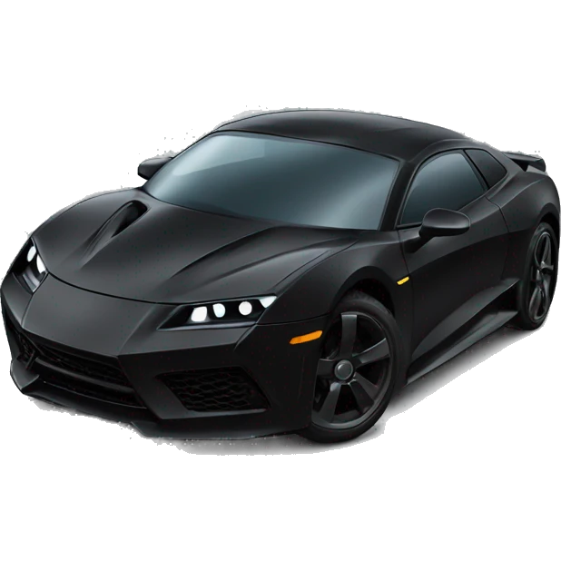 Dark trooper sleek sports car  emoji