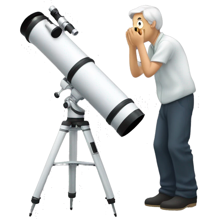 Astronomer with Takahashi Epsilon 130d telescope emoji