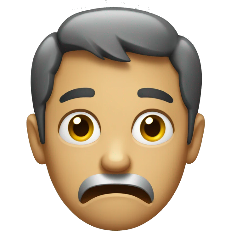 Agitated face  emoji