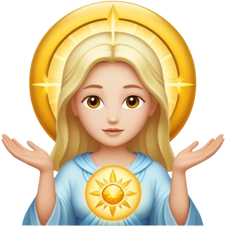 ser divino de luz emoji