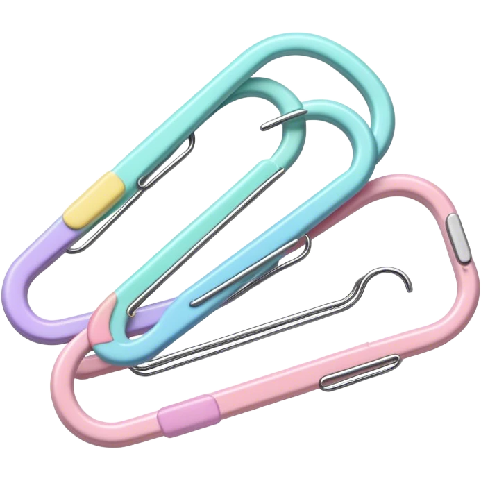 pastel paper clip emoji