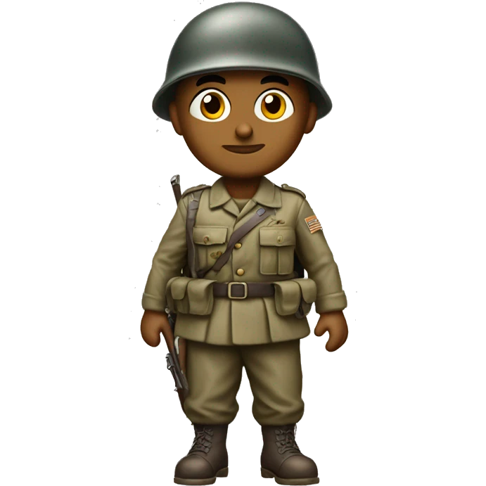 photorealistic serious infantryman world war ii emoji