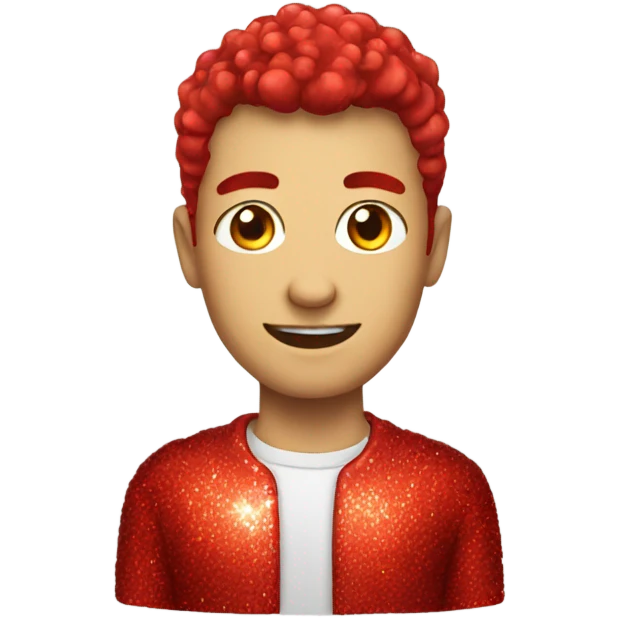 Red sparkling  emoji