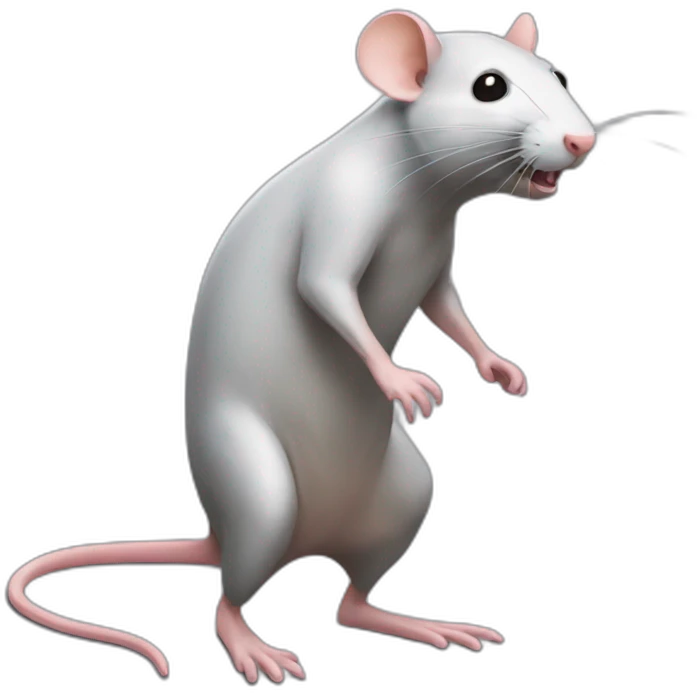 Gigachad but it's a rat emoji