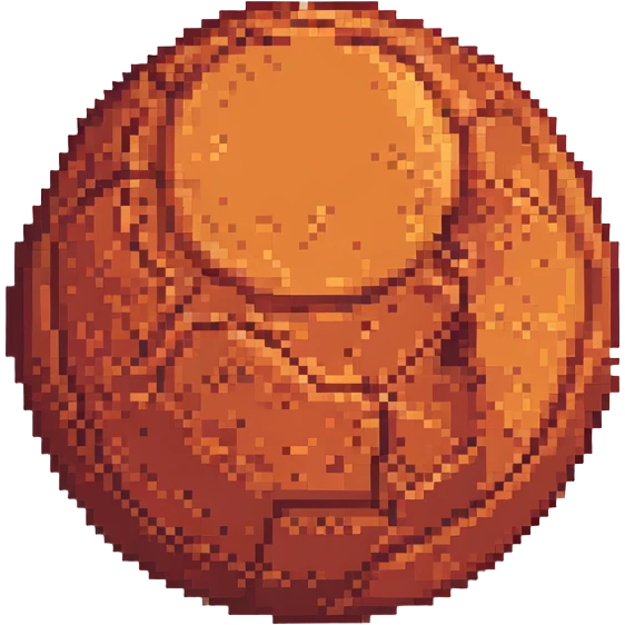 high resolution pixel art planet inspired by Mars, photorealistic details, red and orange hues, space background emoji