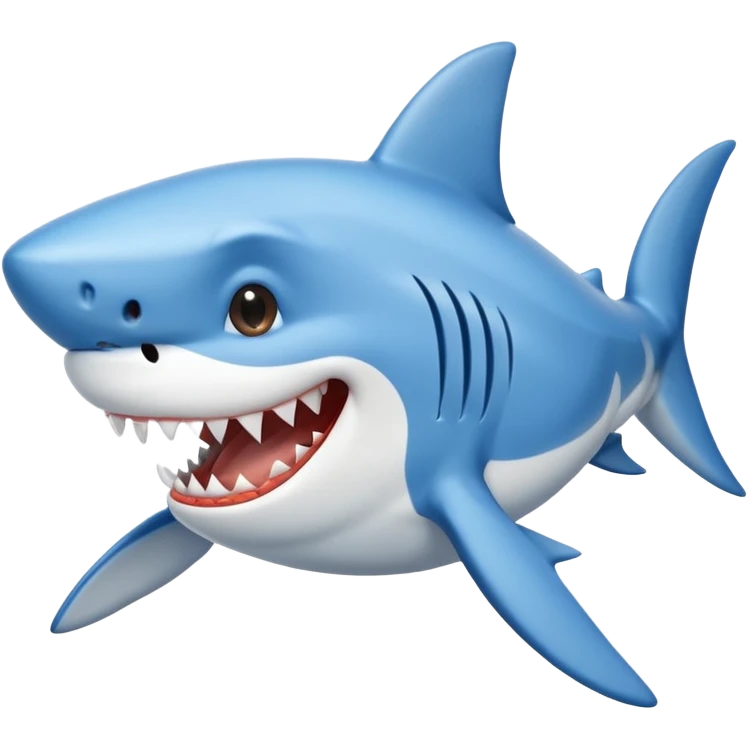 Mixed shark and dog cartoon  emoji