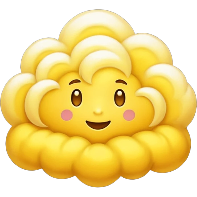 Convert this cloud ☁️ to golden cloud emoji