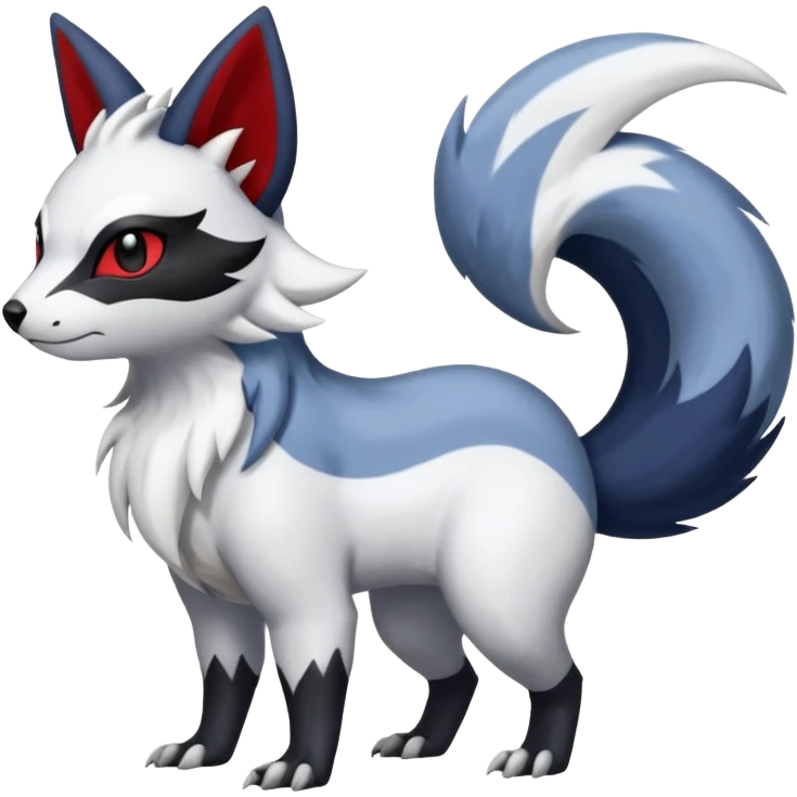 Absol-Nargacuga-Zorua-Furret-Zangoose-fusion-animal-Fakémon-hybrid-creature  emoji