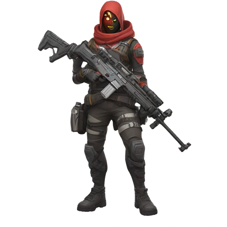 Apex Legends Revenant with a rifle, full body emoji