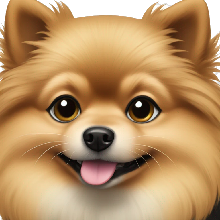 Black and tan pomeranian emoji