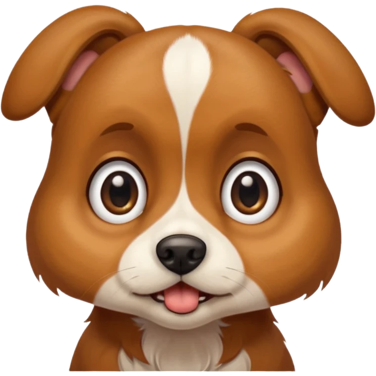 Dog begging for a treat emoji