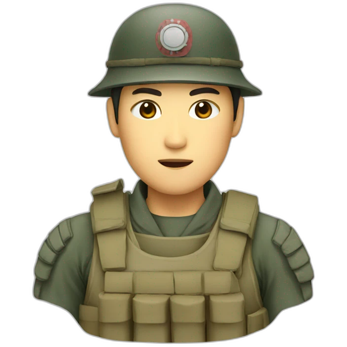 Japanese soldier emoji