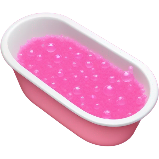 pink bubble bath emoji