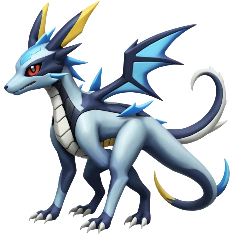 Salandit-Dialga-Palkia-Umbreon-Silvally-fusion (full body) emoji