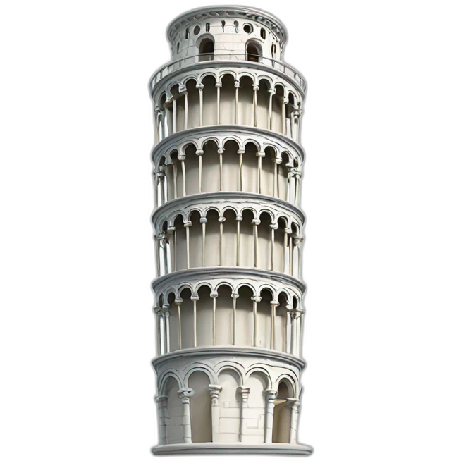 leaning tower of pisa emoji