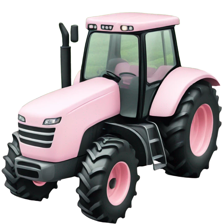 Pale pink tractor  emoji