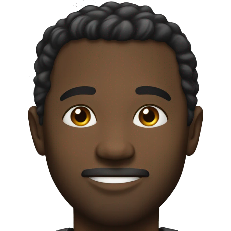 Bold Black man emoji