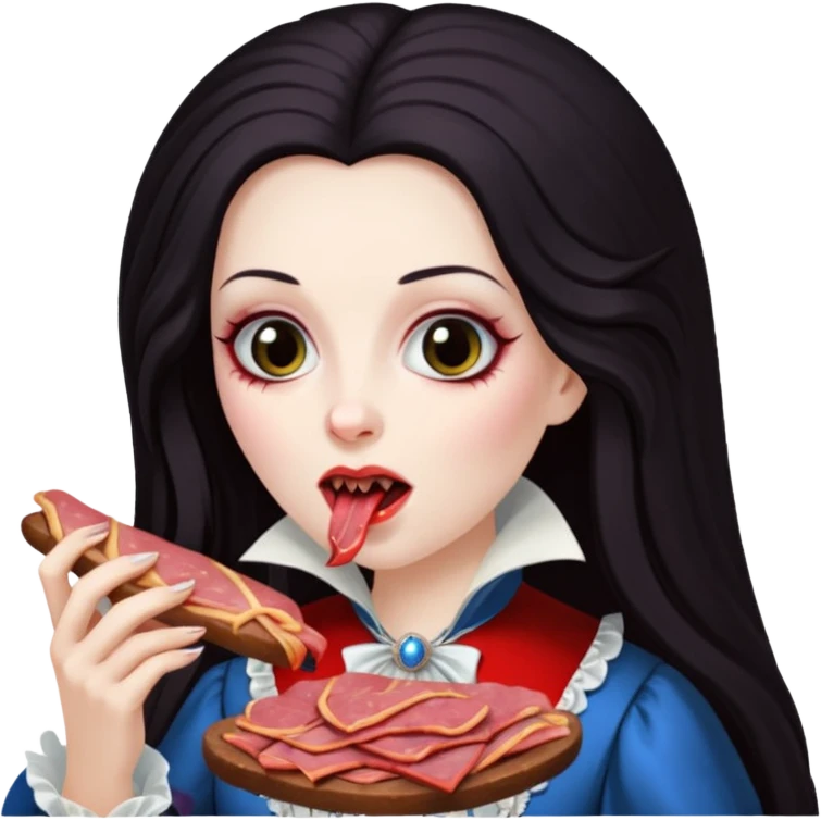 marie antoinette vampire eating spam meat emoji