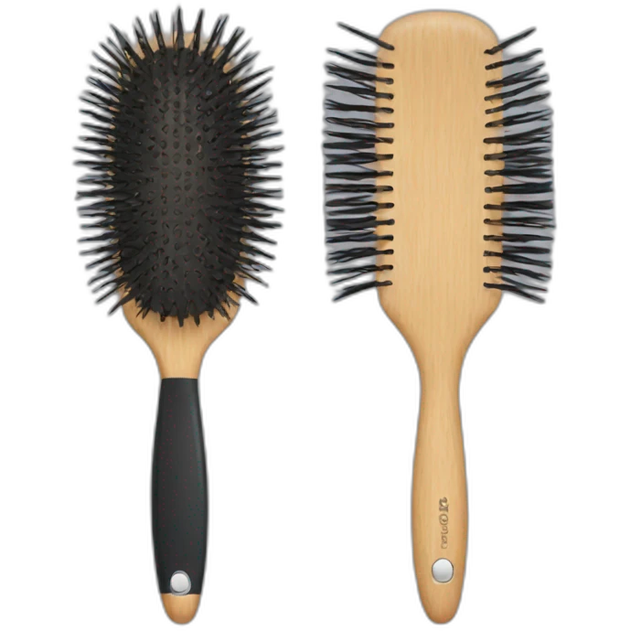 Mad hairbrush emoji
