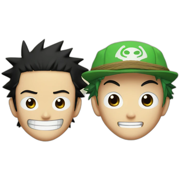 Luffy and Zoro emoji