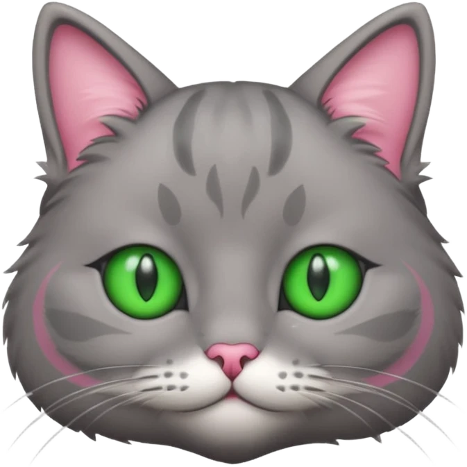 Grey cat face emoji