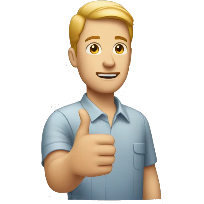 White man holding a stop sing in his hand  emoji