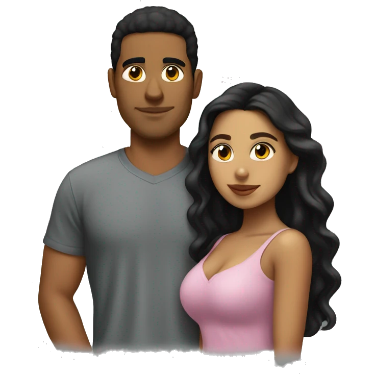 Mexican girl with Dominican boyfriend emoji