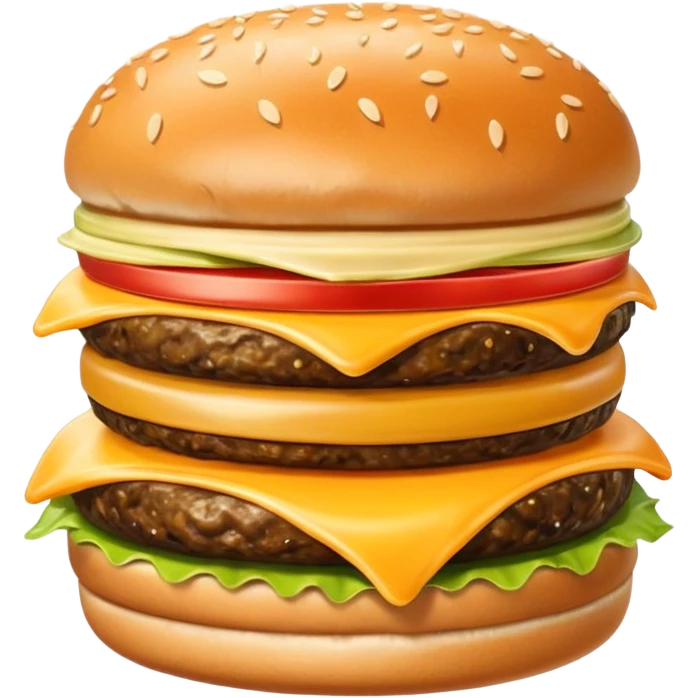 Happy burger emoji