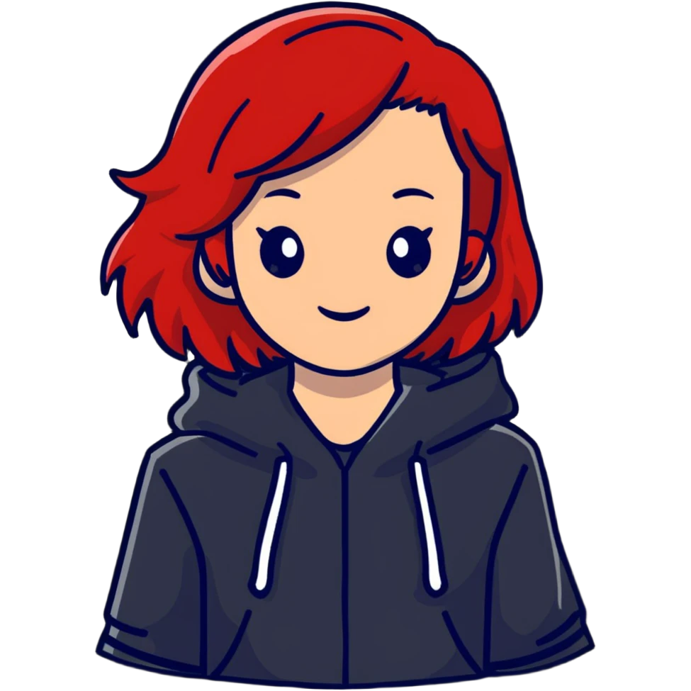 White girl with red hair emoji