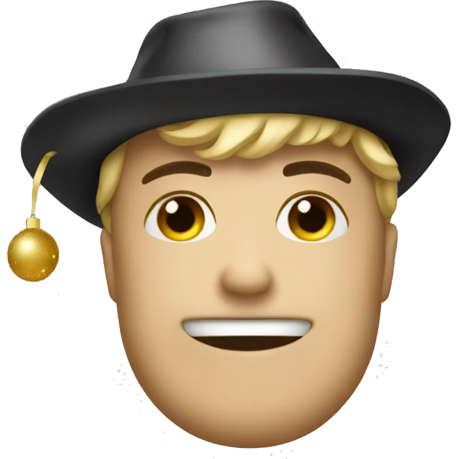 a New Year's Eve hat emoji