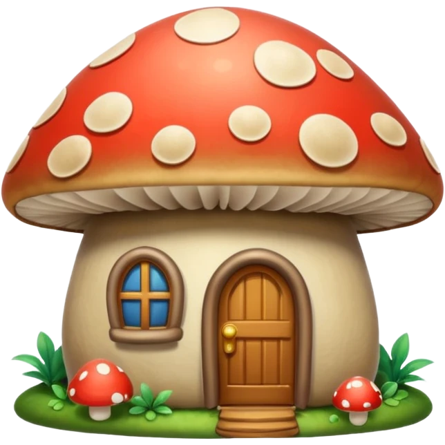 house made of mushroom emoji