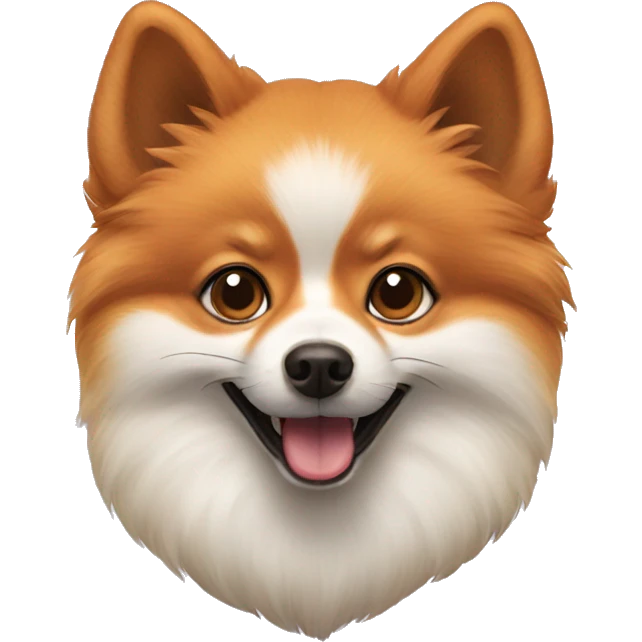 Pomeranian fox face dog emoji
