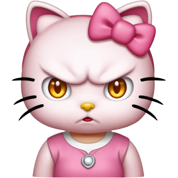 Hello Kitty als wütend aber süß  emoji