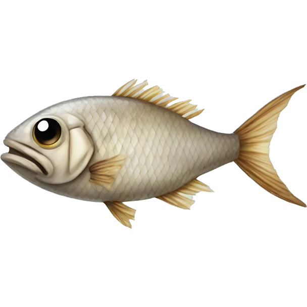 Dried up fish  emoji