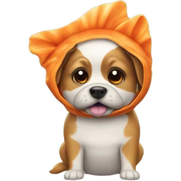 Dog in a fish costume emoji
