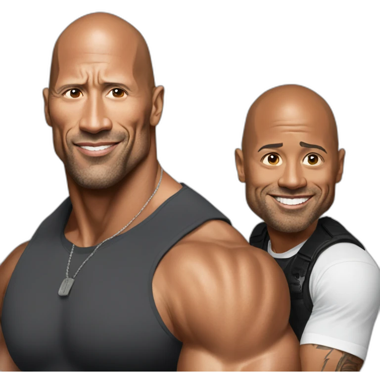 The Rock with rizz emoji