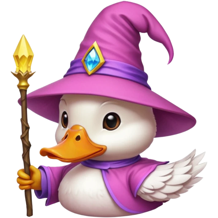 duck in pink wizard hat







 emoji