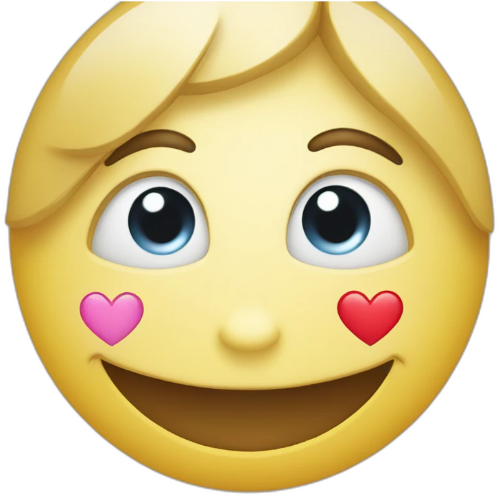 Smiling face with smiling eye and three heart emoji