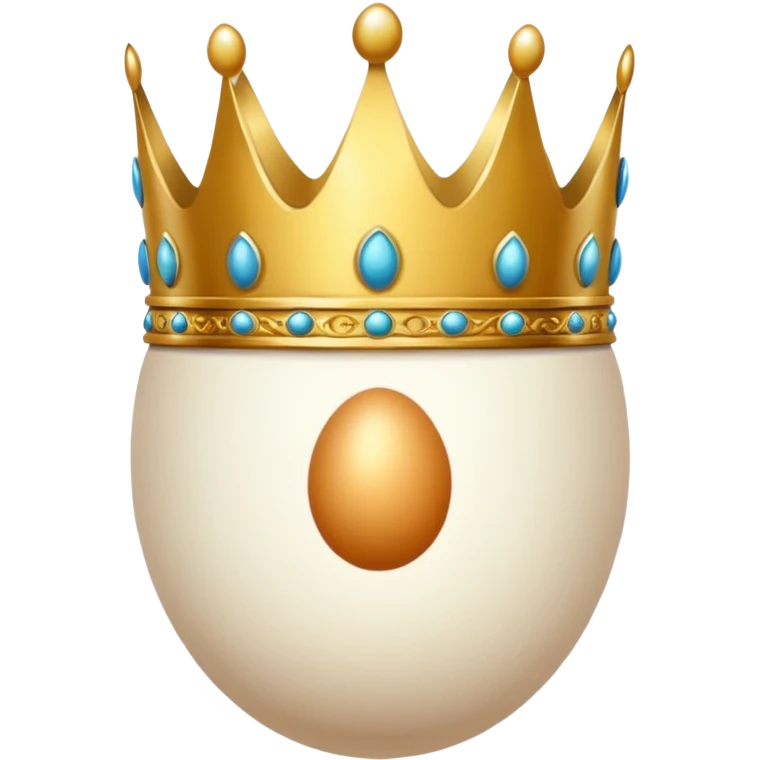 egg with crown emoji