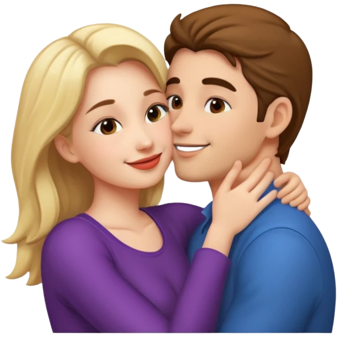 a kissing couple emoji