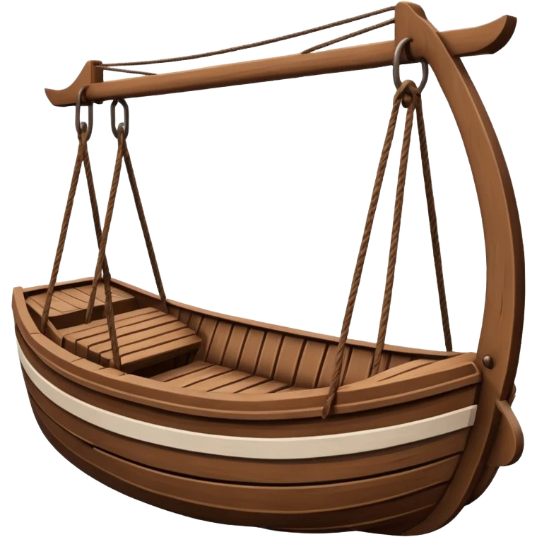 brown Swing Boat Ride  emoji