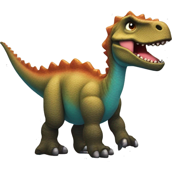 dinosaurio con bola de lana emoji