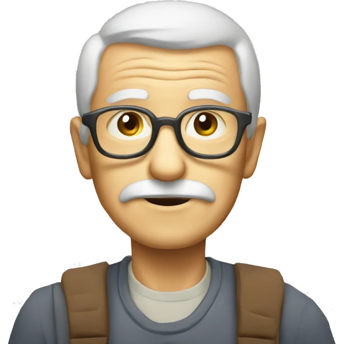old man calculator emoji