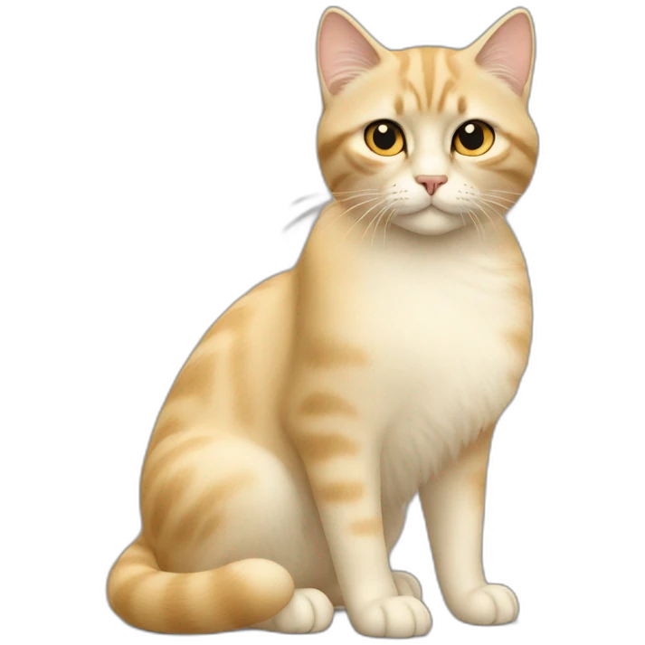 Elvis le beau chat beige emoji