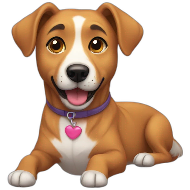 gay dog emoji