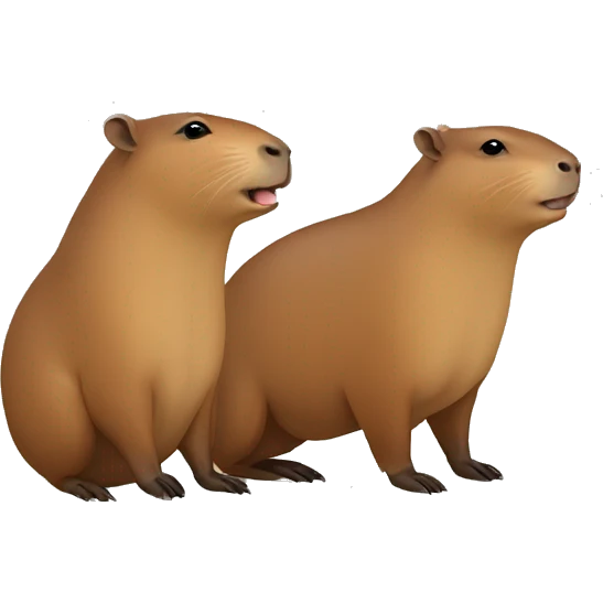 Capybara couple emoji