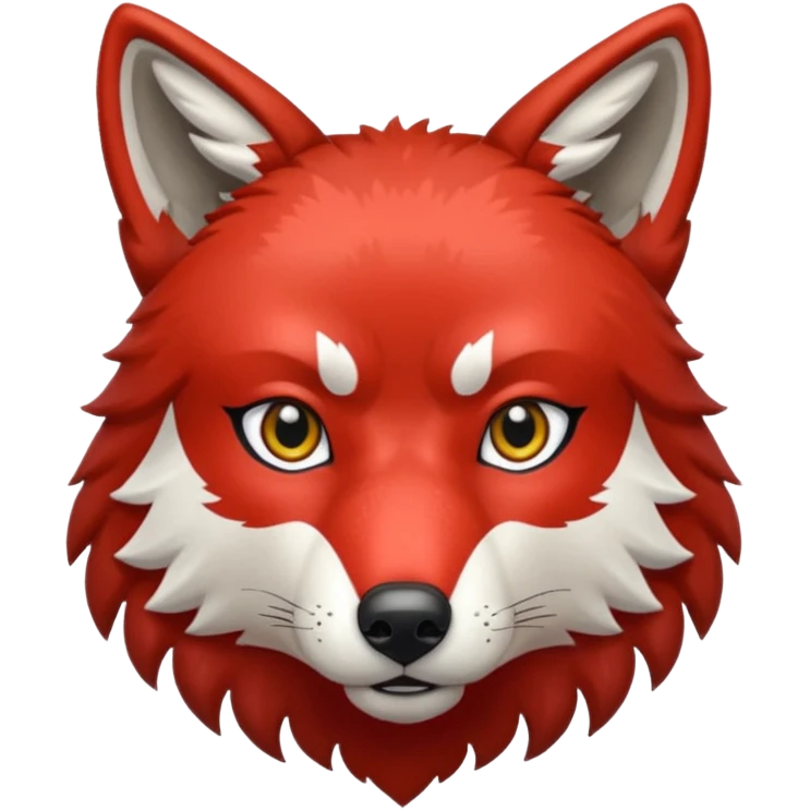 glitter red wolf apex predator emoji