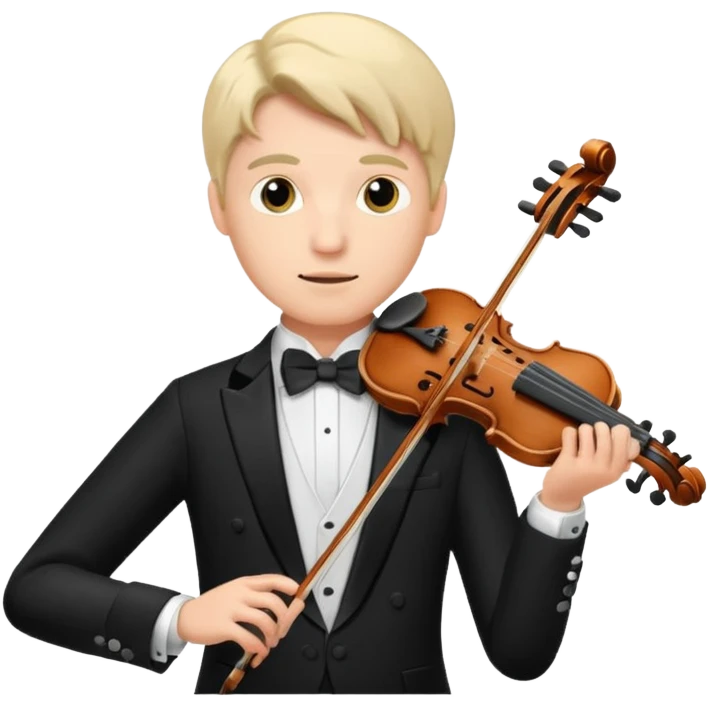 male violinists emoji