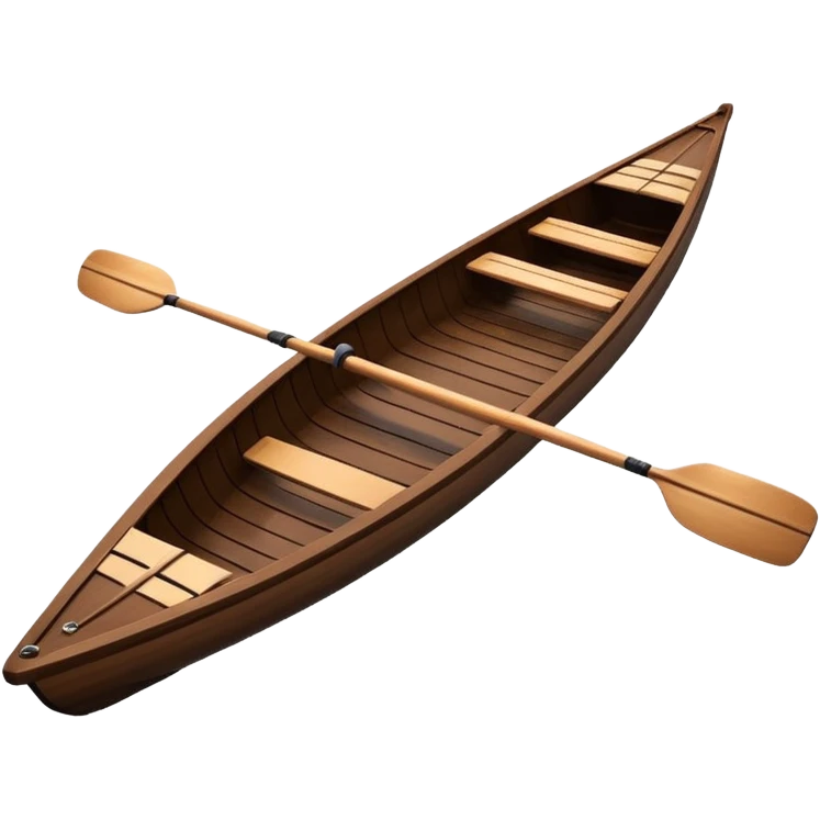Single scull rowing boat emoji