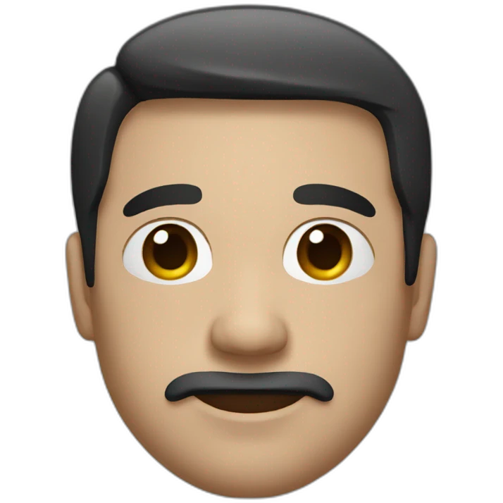 A man with panda face emoji